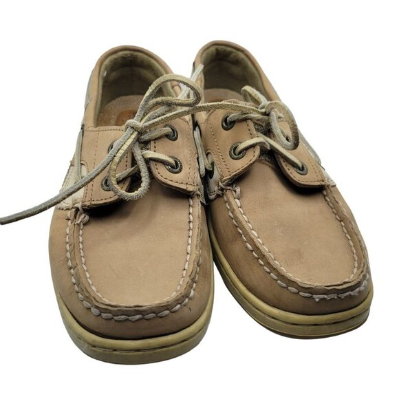 Sperry Top Sider Boat Shoe Women 6.5 Leather 9276619 Summer Slip On Casual Brown - Picture 6 of 8